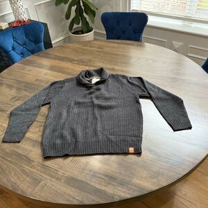 Weatherproof Gray Sweater w collar- similar to a turtleneck
